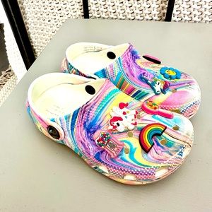 Girls toddler size 10 crocs